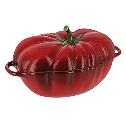 Foto van Staub tomato 40511-855-0 500 ml braadpan - vorm van tomaat - rood - 470 ml