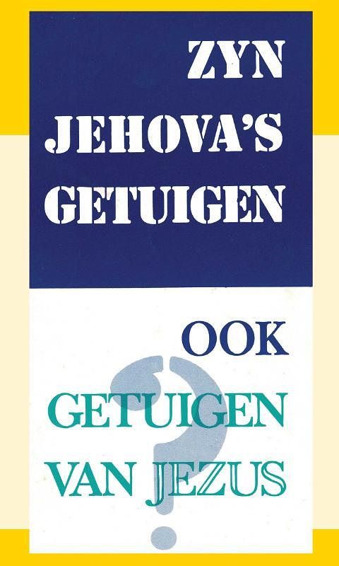 Foto van Zijn jehova's getuigen ook getuigen van jezus? - e smit - paperback (9789070005207)