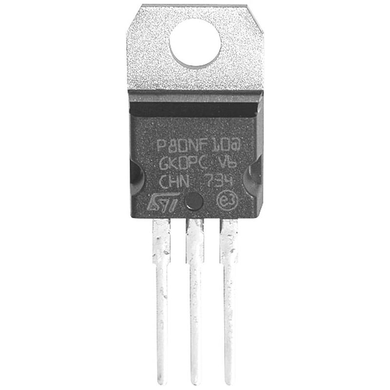 Foto van Stmicroelectronics stp120nf10 mosfet 1 n-kanaal 312 w to-220