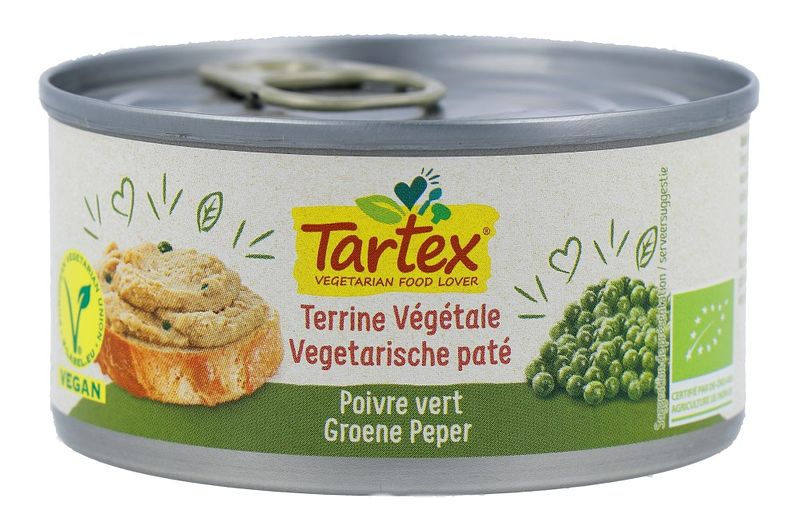 Foto van Tartex vegetarische paté groene peper