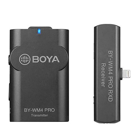 Foto van Boya 2.4 ghz duo lavalier microfoon draadloos by-wm4 pro-k3 voor ios