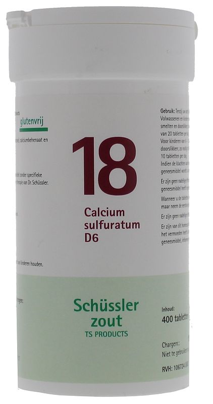 Foto van Pfluger celzout 18 calcium sulfuratum d6 tabletten