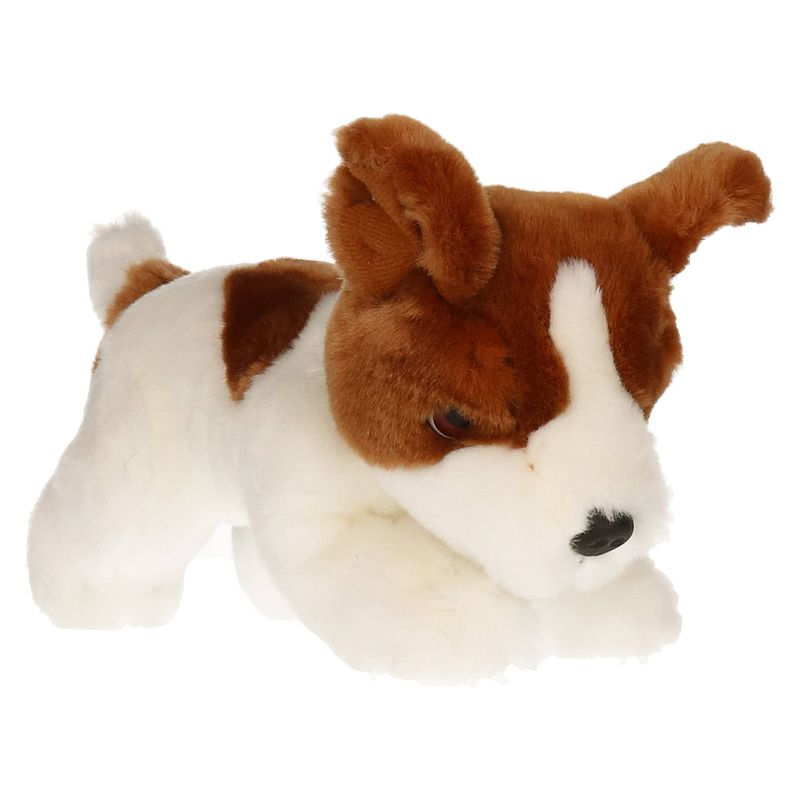 Foto van Pluche creme/bruine jack russel puppy honden knuffel 25 cm - knuffel huisdieren