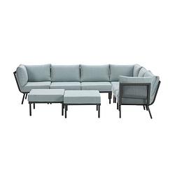 Foto van Garden impressions vivero loungeset 8-delig - mint grey