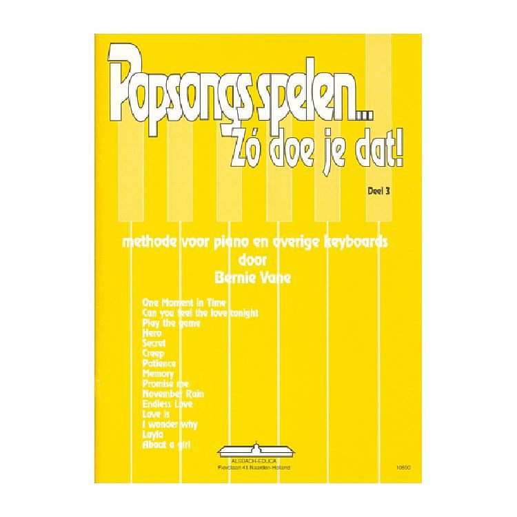 Foto van Emc popsongs spelen 3 - bernie vane lesboek