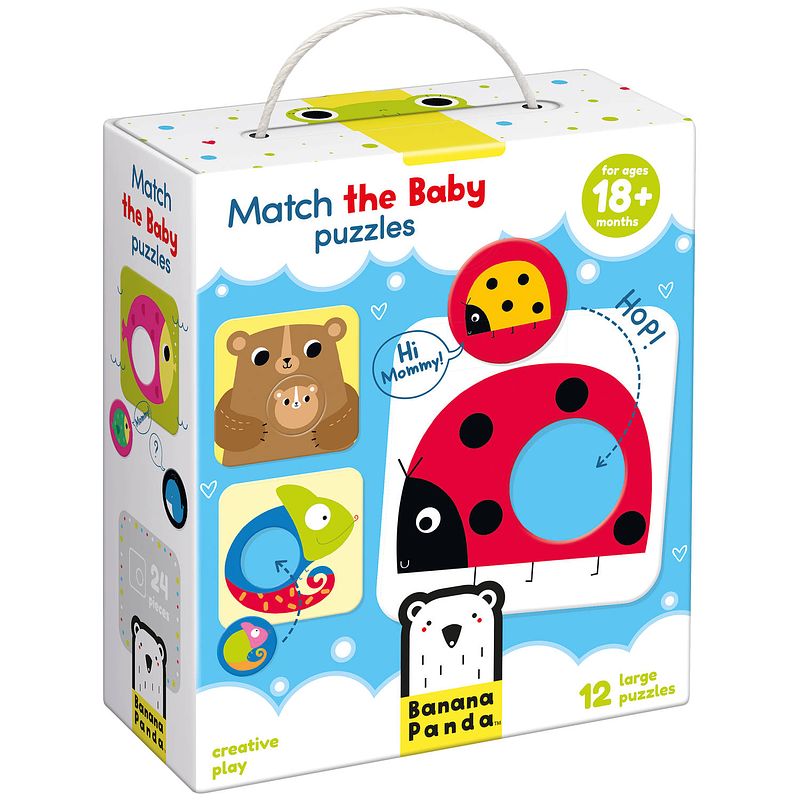 Foto van Banana panda match the baby