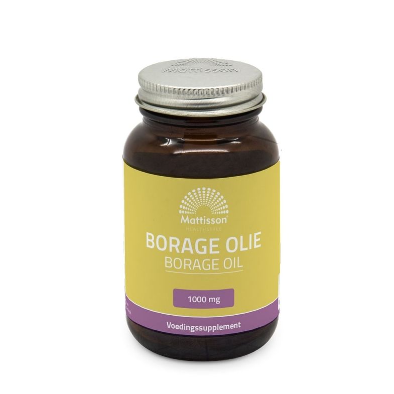 Foto van Borage olie 1000mg capsules