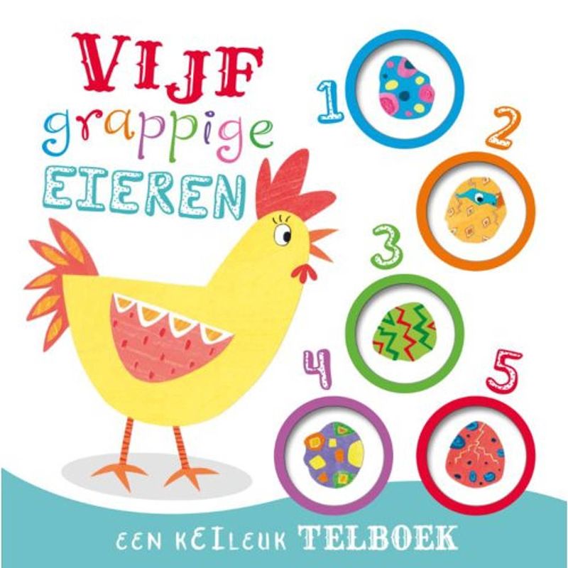 Foto van Vijf grappige eieren - telboek