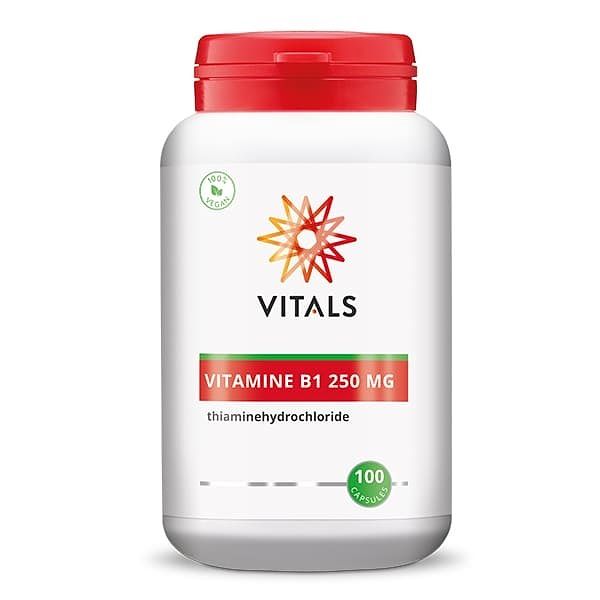 Foto van Vitals vitamine b1 250mg capsules