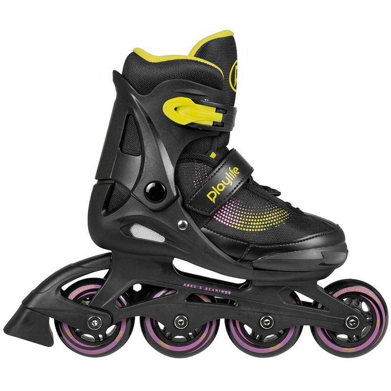 Foto van Playlife inlineskates joker junior zwart/geel mt 28-31