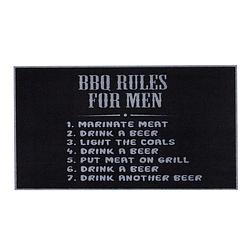 Foto van Md entree - barbecue mat - rules for men - 67 x 120 cm