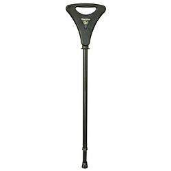 Foto van Classic canes wandelstok met zitje - walker - zwart - verstelbaar - zithoogte 78 - 85 cm - loop hoogte 87 - 95 cm