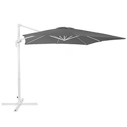 Foto van Beliani monza - cantilever parasol-grijs-polyester