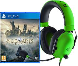 Foto van Hogwarts legacy ps4 + razer blackshark v2 x gaming headset