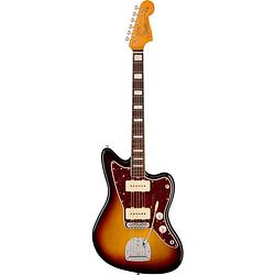 Foto van Fender american vintage ii 1966 jazzmaster 3-color sunburst rw elektrische gitaar met koffer