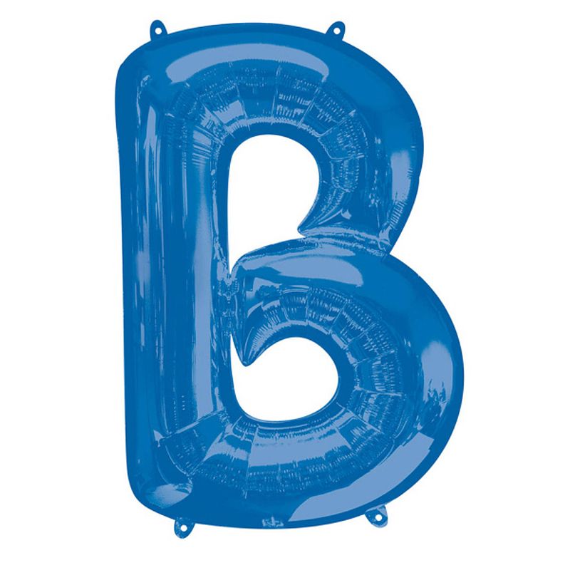 Foto van Amscan folieballon letter b 58 x 86 cm blauw