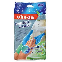 Foto van Vileda comfort & care handschoenen - l