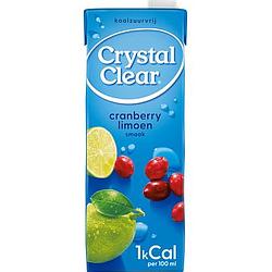 Foto van 2e halve prijs | crystal clear cranberry lime pak 1,5l aanbieding bij jumbo