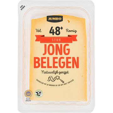 Foto van Jumbo jong belegen kaas 48+ stuk 535g