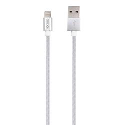 Foto van Grixx optimum kabel - apple 8-pin - gevlochten nylon - 3 meter - wit