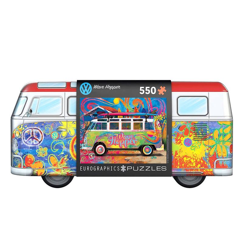 Foto van Eurographics puzzel vw wave hopper - tin box - 550 stukjes