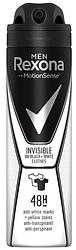 Foto van Rexona men invisible on black + white clothes aerosol anti-transpirant