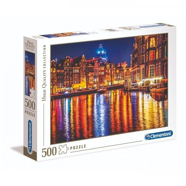 Foto van Clementoni legpuzzel high quality collection - amsterdam 500 stukjes