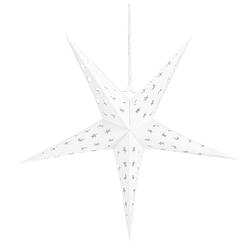 Foto van Kerst ster papier opvouwbaar 60 cm wit