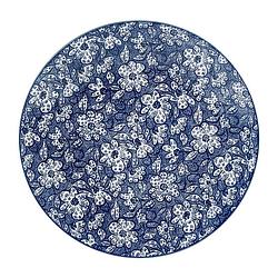 Foto van Dinerbord blue print - botanic - ⌀26 cm