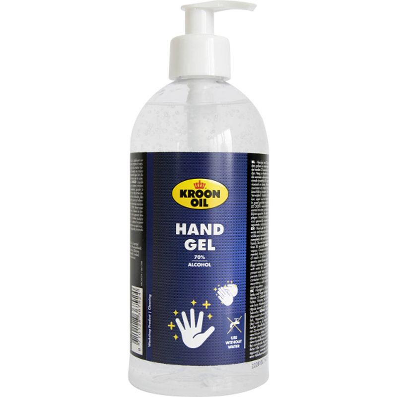 Foto van Kroon-oil kroon-oil hand gel 70% alcohol 500ml