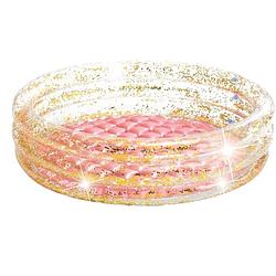 Foto van Intex opblaaszwembad 57103np glitter 86 x 25 cm roze/goud