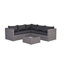 Foto van Garden impressions treasure loungeset 4-delig organic grey