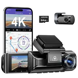 Foto van Azdome m550 2ch 4k wifi gps 64gb dashcam