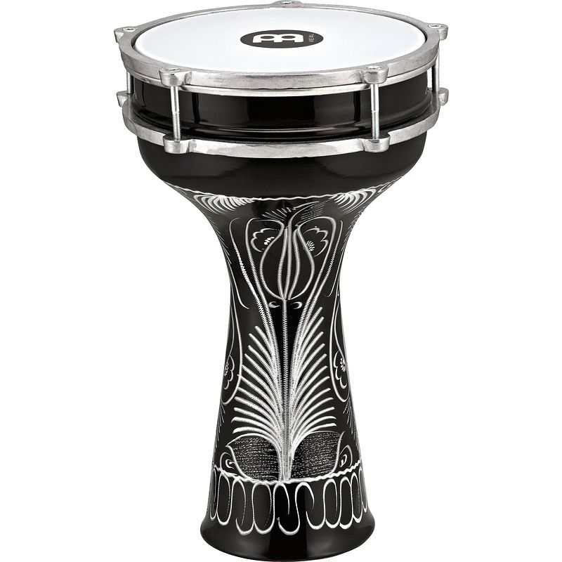 Foto van Meinl he-124 aluminium hand-engraved darbuka 8 x 14.5 inch