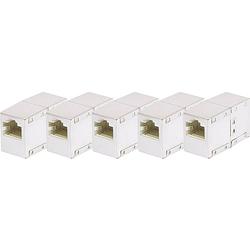 Foto van Renkforce rj45 netwerk adapter cat 5e [1x rj45-bus - 1x rj45-bus] wit