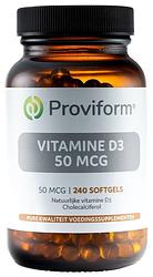 Foto van Proviform vitamine d3 50mcg softgels