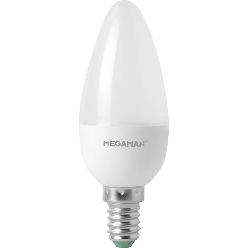 Foto van Megaman mm21122 led-lamp energielabel g (a - g) e14 kaars 3.5 w = 25 w warmwit (ø x l) 35 mm x 100 mm dimbaar 1 stuk(s)