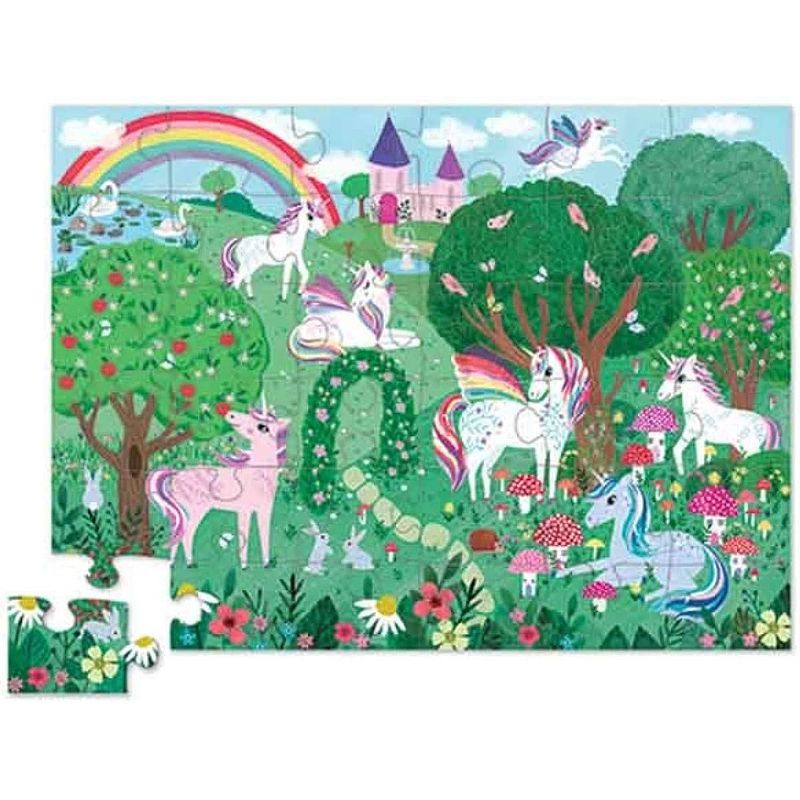 Foto van Crocodile creek gevormde puzzel unicorn dreams - 36 stukjes