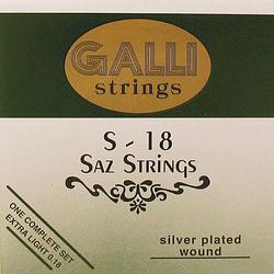 Foto van Galli strings s-018 snarenset voor saz / bağlama (extra light)