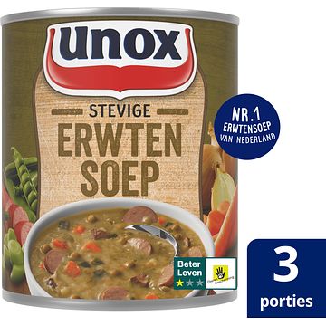 Foto van Unox soep in blik stevige erwtensoep 800ml bij jumbo