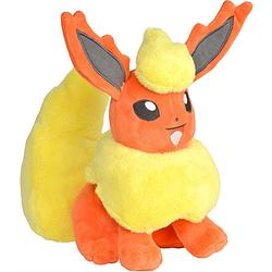 Foto van Pokémon knuffel flareon junior 20 cm pluche oranje/geel