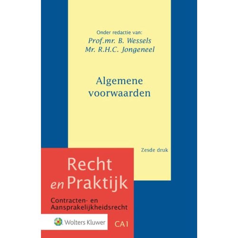 Foto van Algemene voorwaarden - recht en praktijk -