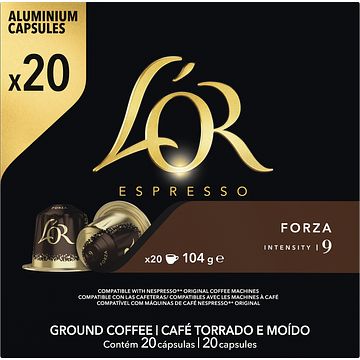 Foto van L'sor espresso forza koffiecups voordeelpak 20 stuks bij jumbo