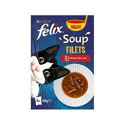 Foto van Felix soup filets met rund, met kip, met lam 6x48g bij jumbo