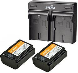 Foto van Jupio kit: 2 x camera-accu np-fz100 2040mah + usb dual lader