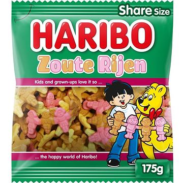 Foto van Haribo zoute rijen 175g bij jumbo