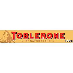 Foto van Toblerone zwitserse chocolade met nougat en honing 100g bij jumbo