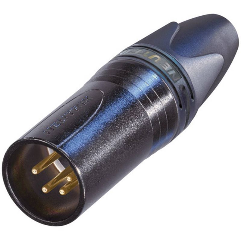 Foto van Neutrik nc4mxx-b xlr-connector stekker, recht aantal polen: 4 zwart 1 stuk(s)