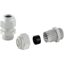 Foto van Tru components 10700600 wartel halogeenvrij pg21 grijs-wit (ral 7035) 1 stuk(s)