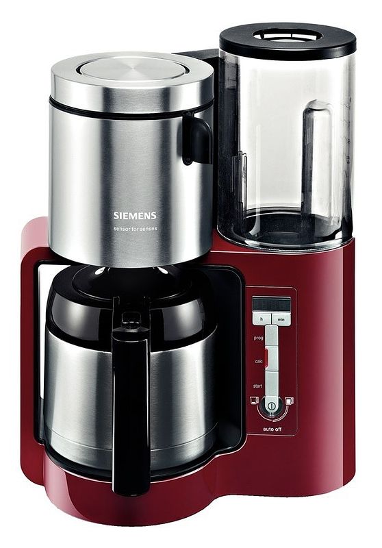 Foto van Siemens tc86504 koffiefilter apparaat rood